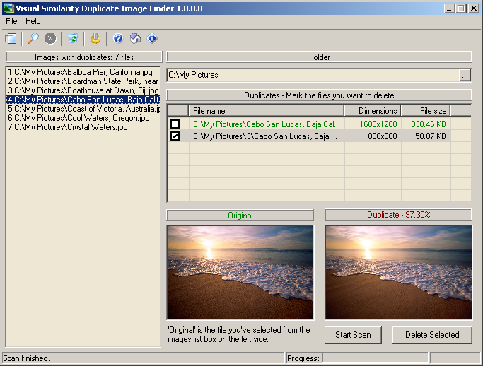 Visual Similarity Duplicate Image Finder Screenshot